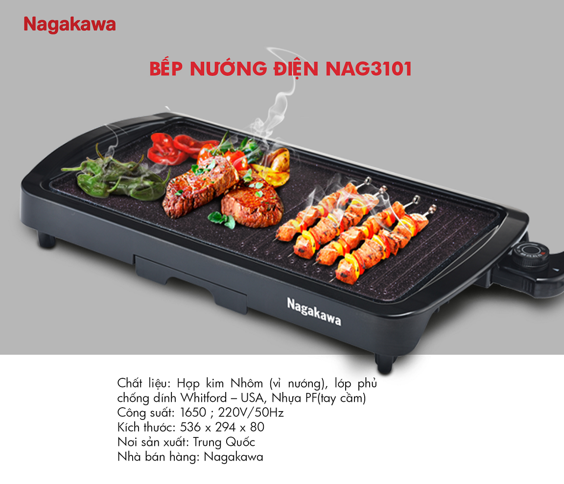 Bếp nướng điện NAG3101  chính hãng 